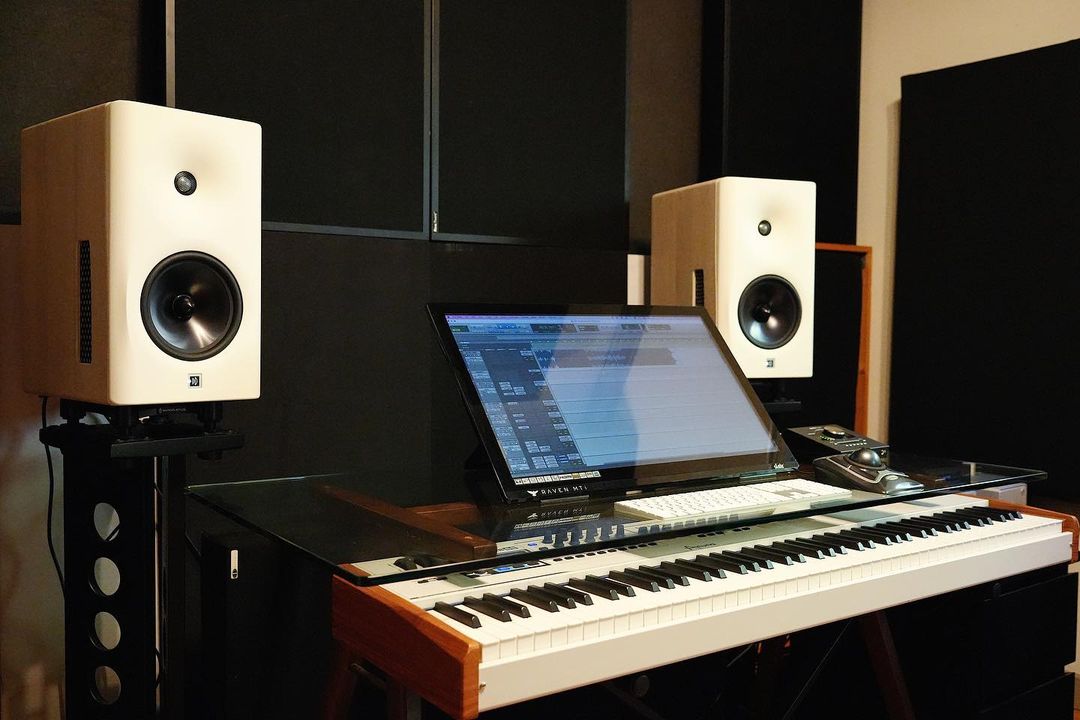 Studio room with Dutch & Dutch monitors